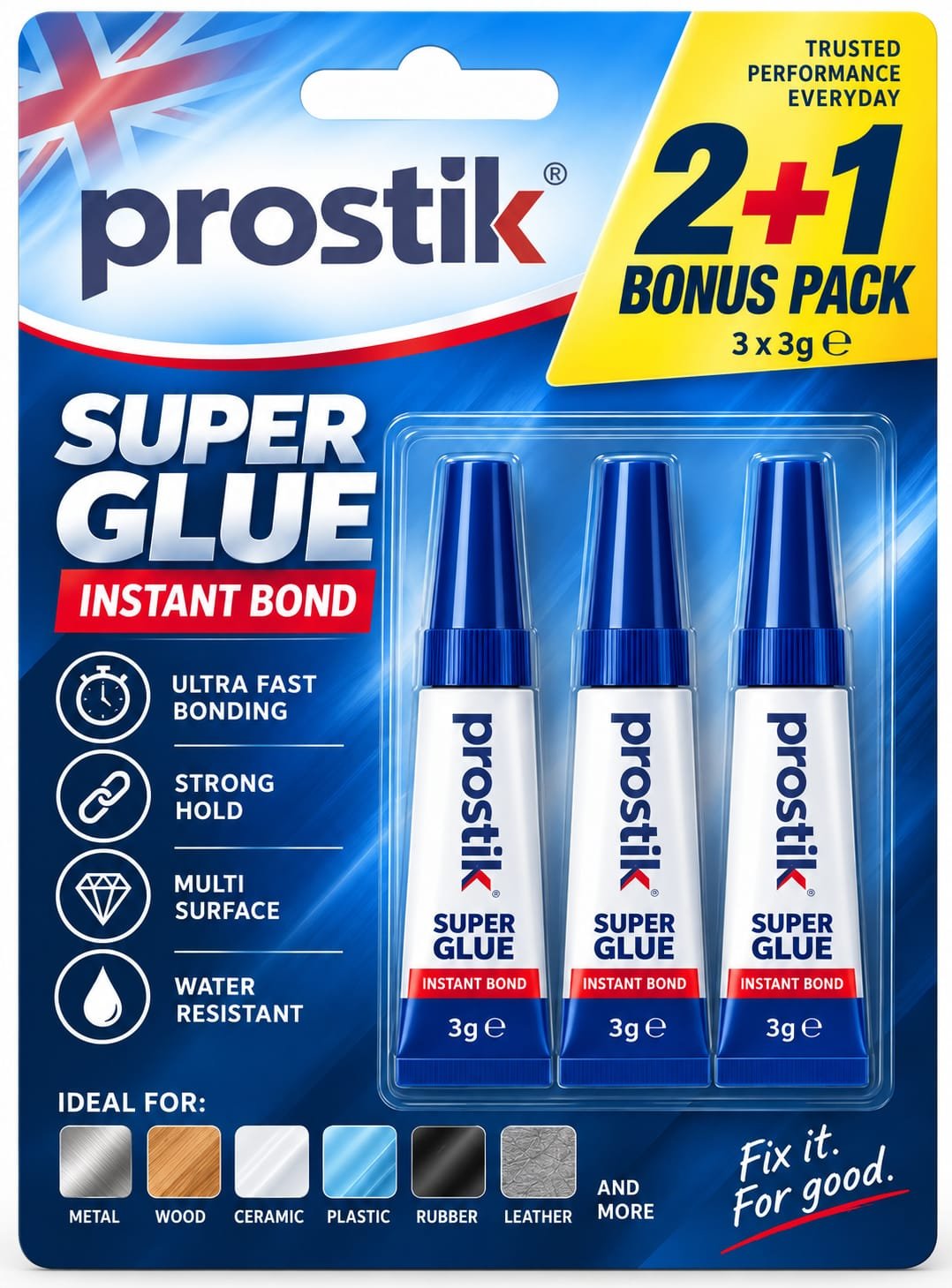 Prostik Instant Bond 2+1 Bonus Pack