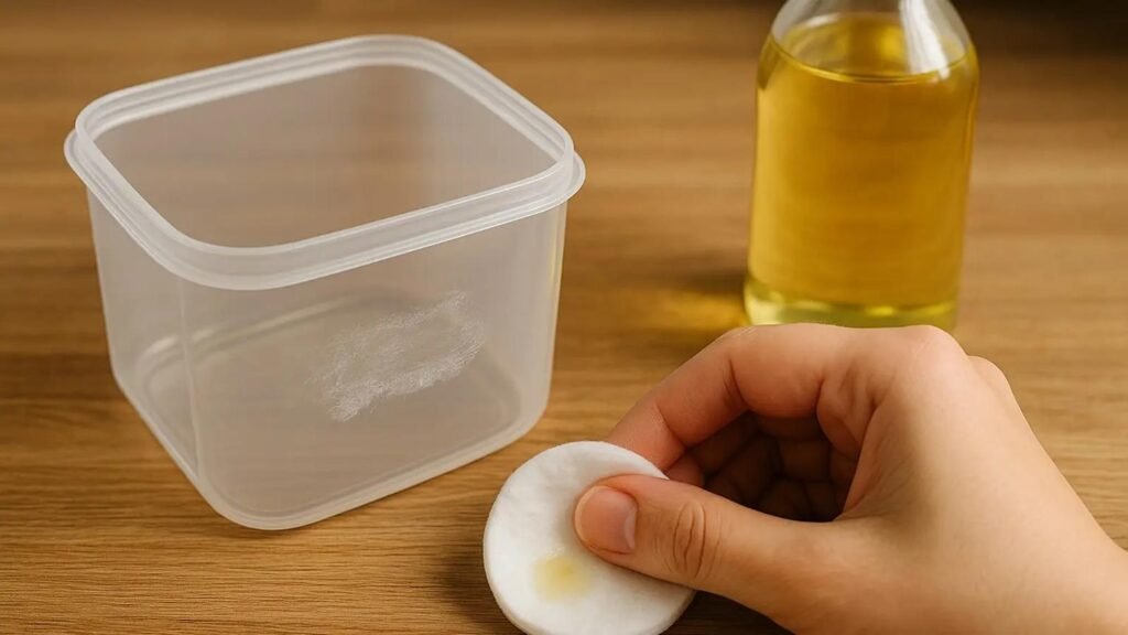 Using vegetable oil to help loosen super glue from plastic